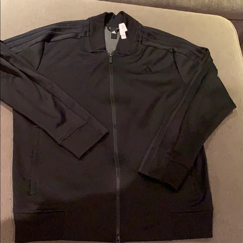 adidas Black Full-Zip Sweatshirt